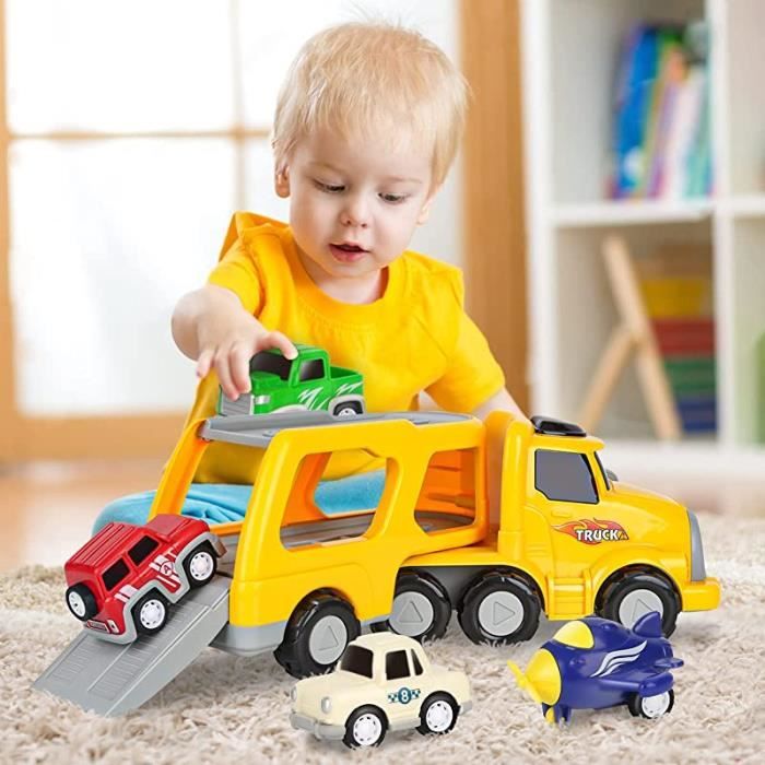 Acheter Voiture de jouets pour tout-petits – Camions porteurs de musique et  d'éclairage 5 en 1 – Jouets pour enfants de 1 à 2 ans de 12 à 18 mois, fête  de