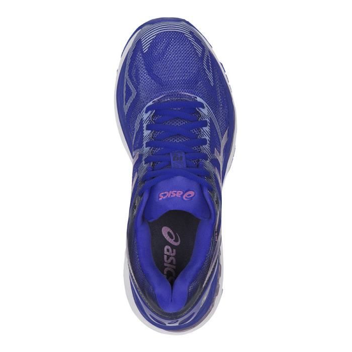 Chaussures Asics GEL Nimbus 19 bleu rose femme ASICS Gel Nimbus Bleu Femme Running Cdiscount Sport