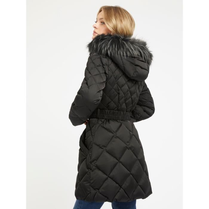 Doudoune femme Guess Olga Medium Real Jet black Cdiscount Pret a Porter
