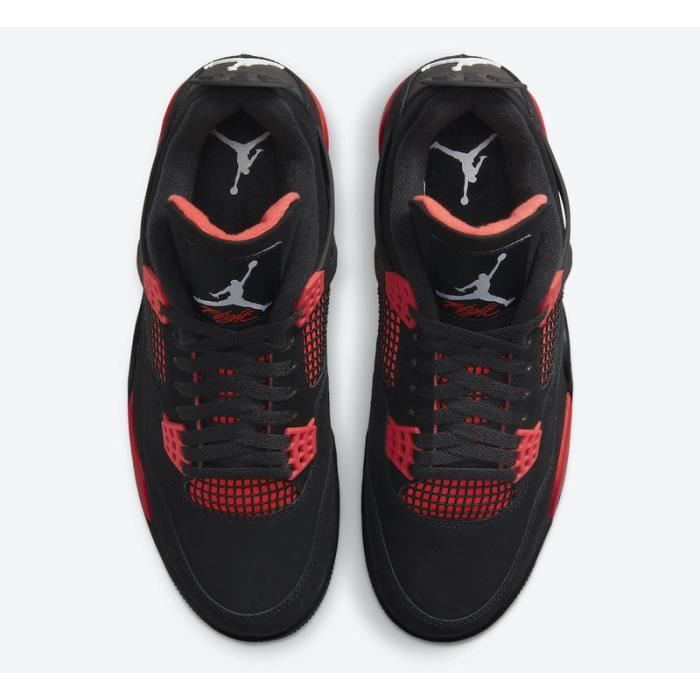 Basket Enfant jordan 4 Chaussures Garçon Fille Sport Modèle Classic  Sneakers pour Rouge noir - Cdiscount Chaussures