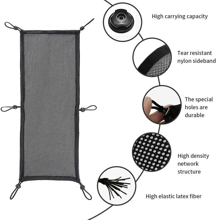 MyGadget Filet de Rangement de Câbles [ 63 cm x 25,5 cm ] - Cable