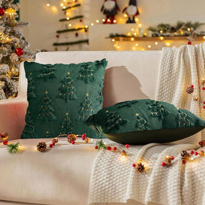 Housses De Coussin Sapin Et Décoration Des Fêtes De Noël