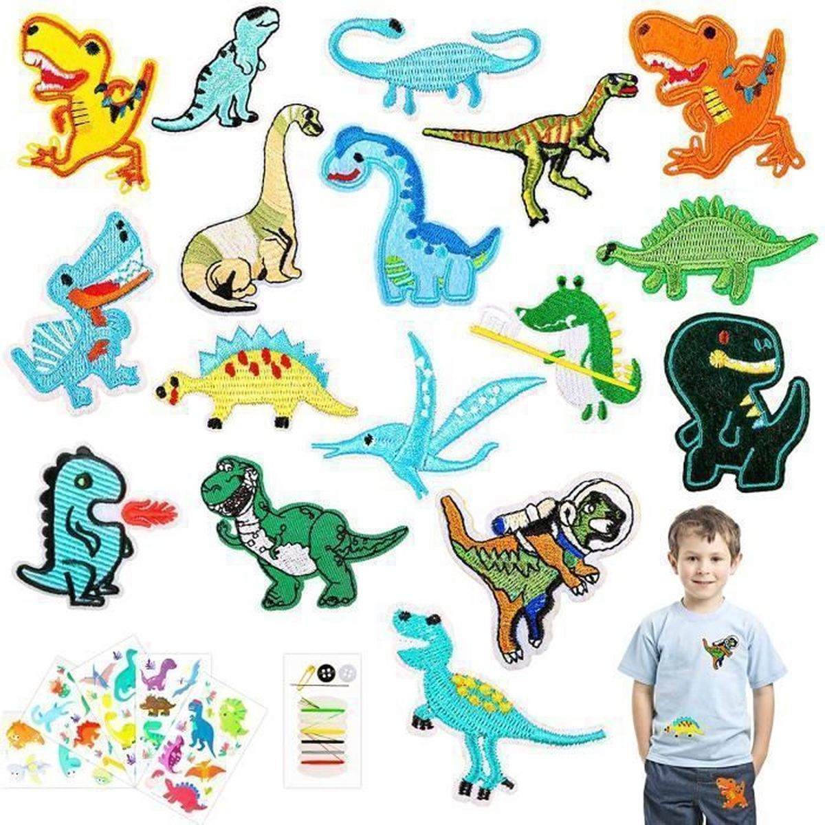 20 Patchs Thermocollants Licorne - Écussons à Repasser Pour Vêtements Enfants - Déco DIY Jeans, T-Shirts - 4