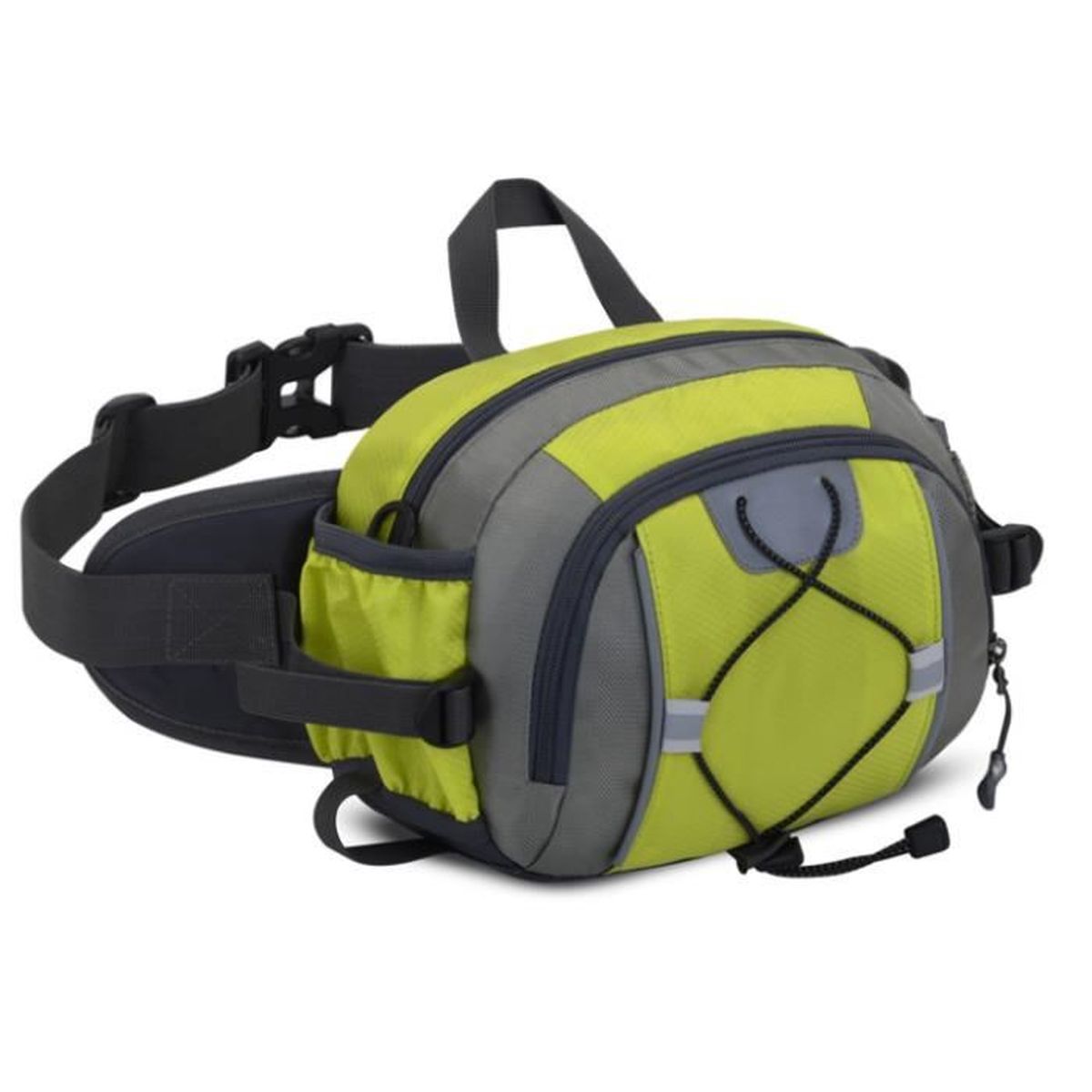Sac Banane étanche Grande Capacité - Sacoche Réglable Pour Sport, Voyage, Randonnée (Noir) - 9