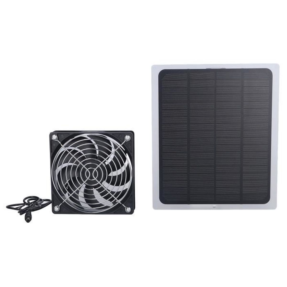 Ventilateur Solaire 100W Pour Serre Et Poulailler - Kit Étanché IP66 Avec Panneau Solaire