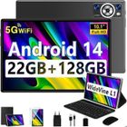 DEERTIME Tablette Tactile 10.1”, Android 14, 22GO RAM +128GO ROM (1TB TF), Octa-Core, 8000mAh, Widevine L1, 5+8MP Caméra, GPS