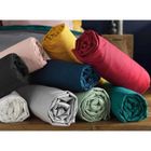 BRAND Draps Housses- 180 x 200 cm-Lot de 6 - - Polycoton - Anti-Plis - Bonnets 30 cm Multicolore