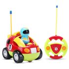 AMOUNE Voiture Radiocommandee avec Musique Et Lumières, Voiture Telecommandé 2 Ans avec 2 Poupées, Jouet Enfant 2 3 Ans Garcon Fille