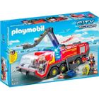 PLAYMOBIL - City Action - Pompiers avec véhicule aéroportuaire - 86 pièces - Mixte - A partir de 4 ans