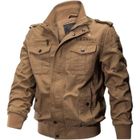 FONDUPIN Blouson Homme, Bomber Homme, Veste Homme Militaire, Aviateur Coupe-Vent Homme, Cargo Veste Homme –Kaki