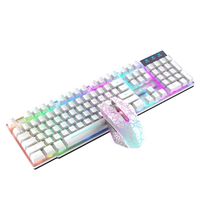 clavier-Wireless Gaming Keyboard and Mouse Combo with Rainbow LED Backlit Rechargeablle-SCY201124102C-Hilihauz