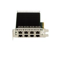 Carte contrôleur PCI Express 8 Ports LAN Gigabit Ethernet sur Port PCIe 4X avec Prises 10/100/1000 Type RJ45 - CHIPSET Intel I350