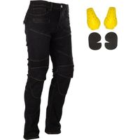 Pantalon de course de motocross Moto Pantalon Moto Jeans pour hommes Femmes avec 4 protections de protection de la hanche au genou
