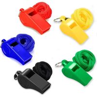 YUEMING Sifflets En Plastique Colorés – Lot De 5 Sifflets De Sport Avec Cordon, Idéal Pour Coachs, Arbitres Et Dressage De Chiens
