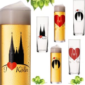 MASQUE DE PLONGÉE Imperial Lot de 6 verres à bière Kölsch avec motif