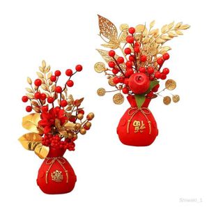 FLEUR ARTIFICIELLE 2x Paniers de Fleurs Chinois Fleurs Artificielles 