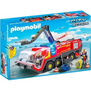 UNIVERS MINIATURE PLAYMOBIL - City Action - Pompiers avec véhicule a