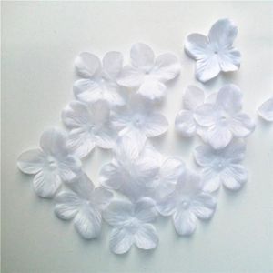 FLEUR ARTIFICIELLE 100Pcs - blanc - Cerisier Fleur Rose Fleurs Pétales De Mariage Faux Artificielle Soie Fleurs Décoration De La