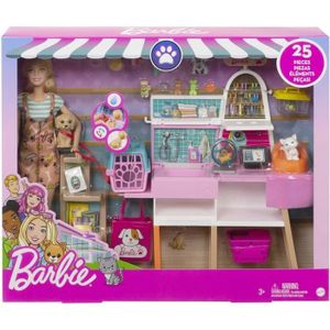 POUPÉE Coffret Pour Barbie Animalerie avec Animaux accessoires Poupees Poupee Mannequin Professeur Metier Set 25 Pieces 1 Carte Tigre
