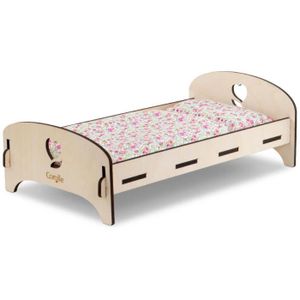 Lit berceau poupon poup?e Polka Dots Princess bois avec rangement jeux  TD-12390A