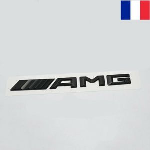 CARTE LED Sticker Bagde Mercedes AMG Noir 3D Emblème Logo Co
