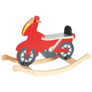 moto a bascule bois jouet
