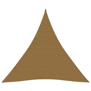 VOILE D'OMBRAGE YUM Voile d'ombrage 160 g/m² Taupe 4,5x4,5x4,5 m PEHD   - Haute qualite