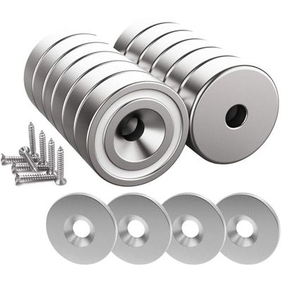 SIGEL B3103 Lot De 8 Aimants Néodyme Puissants Be!Board – Ø8x10 Mm Argenté