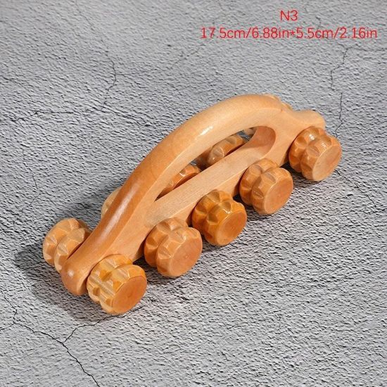 Rouleau De Massage Musculaire Folpus à 24 Roues - Pince De Relaxation Pour Cuisses Et Mollets, Vert