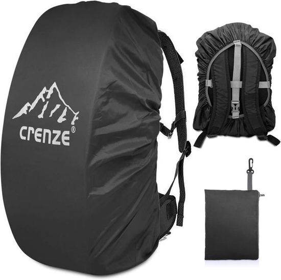 Housse Imperméable Réfléchissante Pour Sac à Dos 30-40L - Anti-Pluie/Poussière - Pour Randonnée, Voyage, Camping (Rose/Vert/Violet)