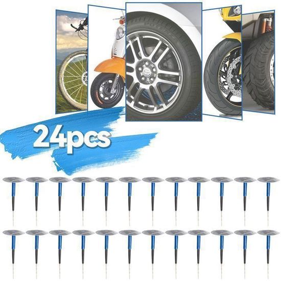 Kit De 48 Rustines SILLEY 25mm – Caoutchouc Haute Qualité, Pour Vélo, VTT, BMX, Brouette Et Piscine