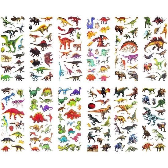 SAVITA 500+ Autocollants 3D Pour Enfants Et Tout-Petits Autocollants Gonflés Y Compris Animaux