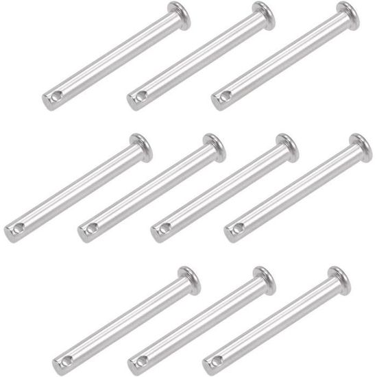 10 Stück Passstift 8 X 50 Mm – 304 Edelstahl, Zylindrisch, Mit Abgeschrägten Enden – Für Regale, Möbel & Maschinen