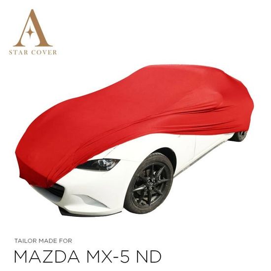 MAZDA MX-5 ND BÂCHE DE PROTECTION POUR INTÉRIEUR ROUGE NOUVEAUX COUVERTURE  DE VOITURE CARCOVER - Cdiscount Auto