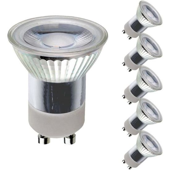 Ampoule LED à réflecteur MR11 - 2W=20 W - Culot : GU10 - 230 V - 200 lm - Blanc chaud - 3000 K - 36°.- 2w = 20w- GU10- 2.00W- [848]