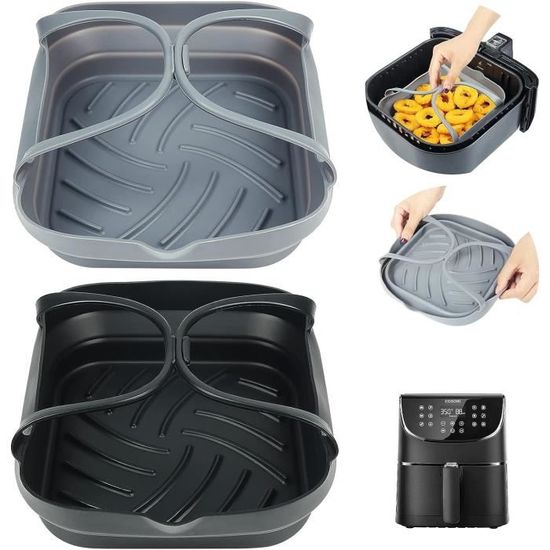 Doublure En Silicone Antiadhésive Pour Friteuse à Air Ninja - Compatible 4L Et 6 Tasses, Résiste à 226°C - 8