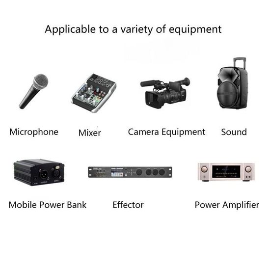 Lot De 6 Câbles De Raccordement Pour Guitare 6 Pouces 6,35 Mm