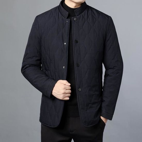 Veste Cargo Homme MERCIYD - Col Montant, Coton, Multi-Poches, Style Militaire, Coupe-Vent
