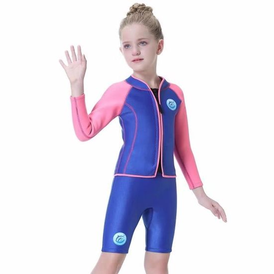 Maillot de bain 2 pièces à motifs chats bébé fille
