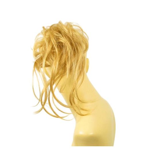 Postiche Queue De Cheval Bouclée 40 Cm - Blond Méché Clair Synthétique