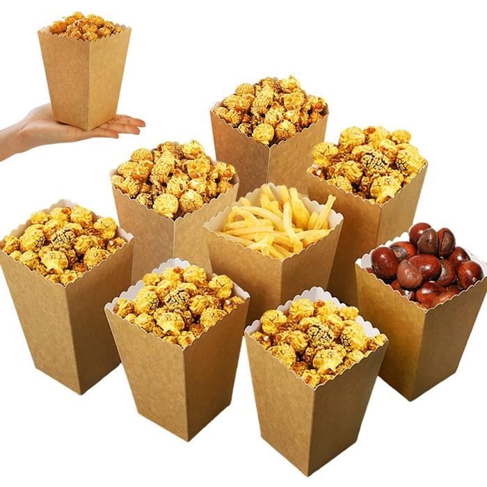 Popcorn boîtes ,30 pack popcorn boîtes boite pop corn bonbons conteneur