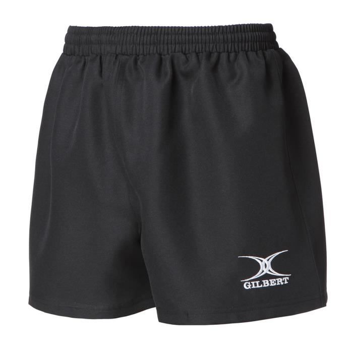 gilbert short de rugby saracen - homme - noir