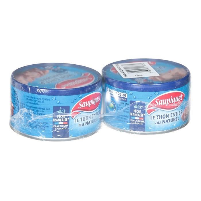 Le Thon entier au naturel - 2 x 93 g