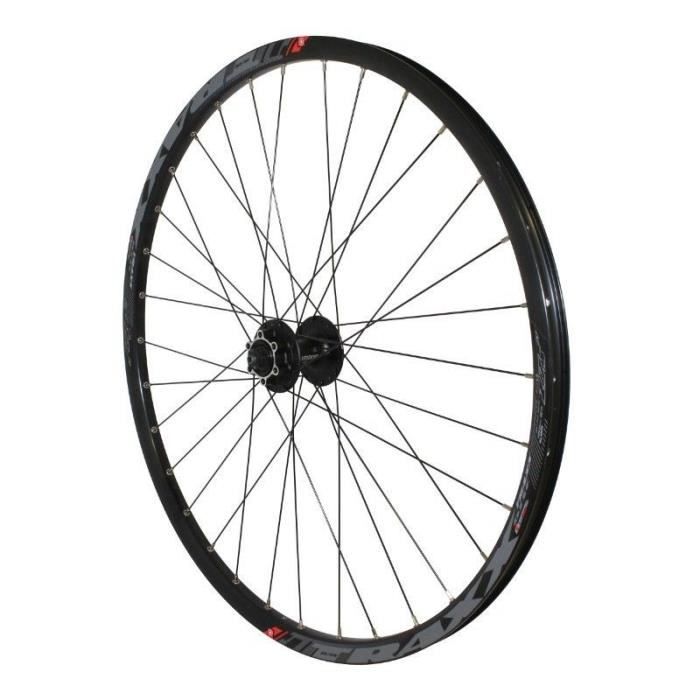 Roue Vtt 27.5 Traxx21 Disc Avant Noir illet Moy Shimano M475 6Trous Noir Ray. Noir (Tubeless Ready)