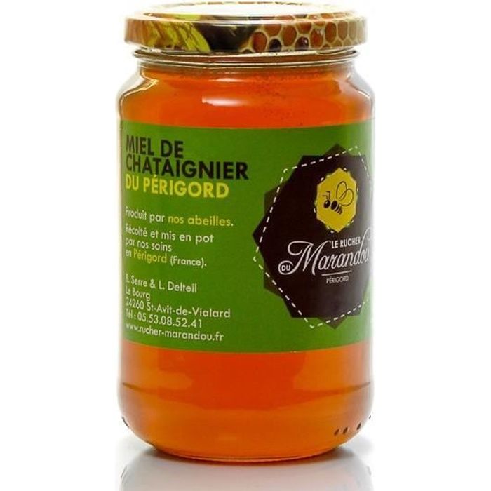 Miel de Châtaignier du Rucher de Marandou, 500g