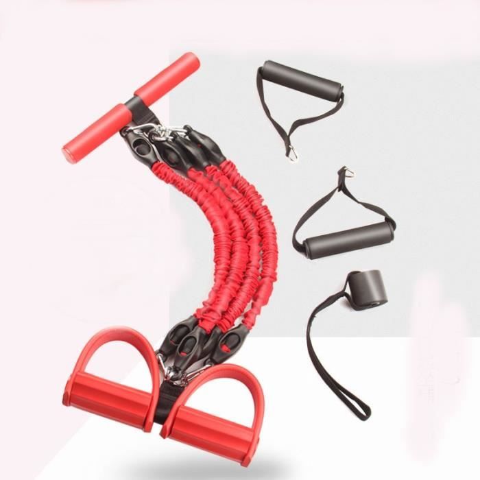 Cordes de traction élastiques abdominales exercice rameur ventre résistance bande maison gymnastique S - Upgraded 4 tubes - KOBM2421