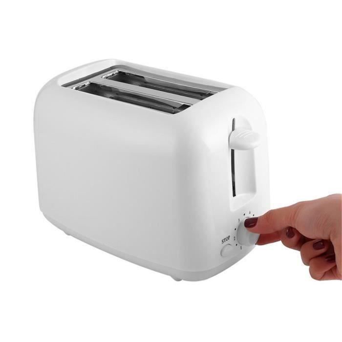 220V 800W Grille-pain 2 Tranches Sandwich Appareil de Cuisine Maison Cuisson Frire Pain pour Faire Petit Déjeuner Sh45879
