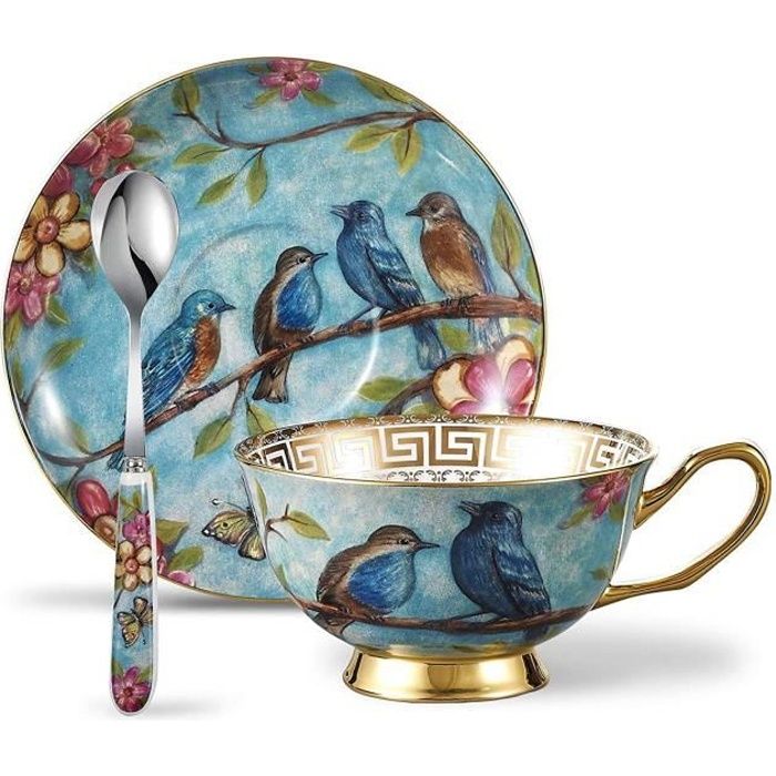 Fanquare 15 Pièces Services À Thé Porcelaine Anglaise Ensemble Café