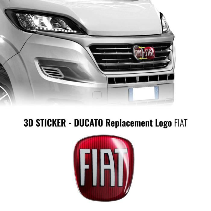Autocollant Fiat 3D Remplacement Logo pour Ducato