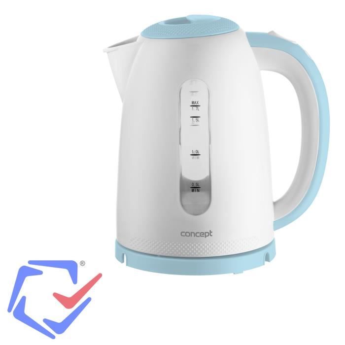 Concept Palette bouilloire électrique 1,7l bleu café thé cuisine